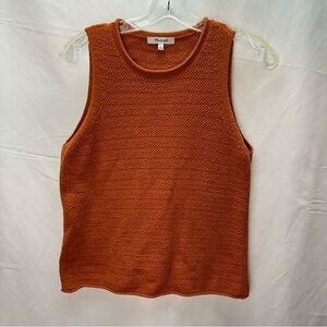 Madewell Knit Rust Tank Top Womens M